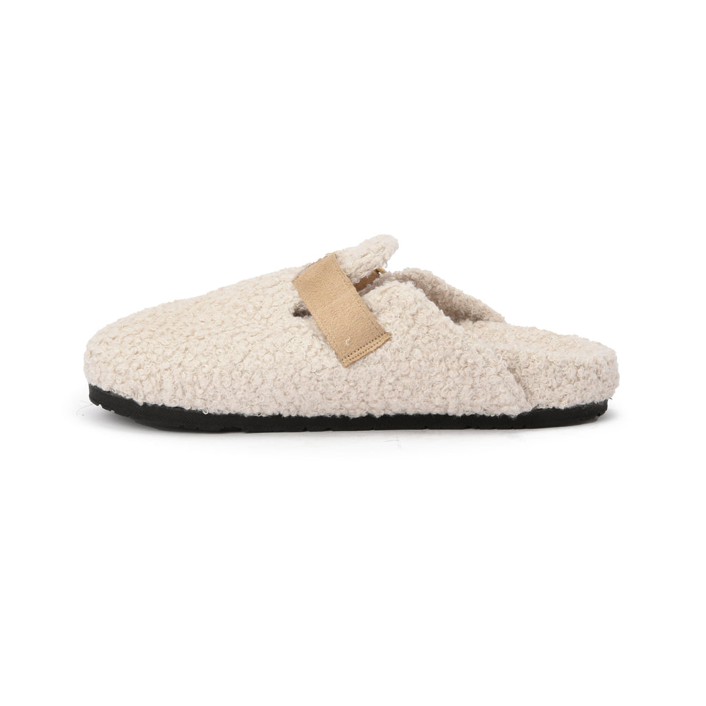 Beige Snuggle mule
