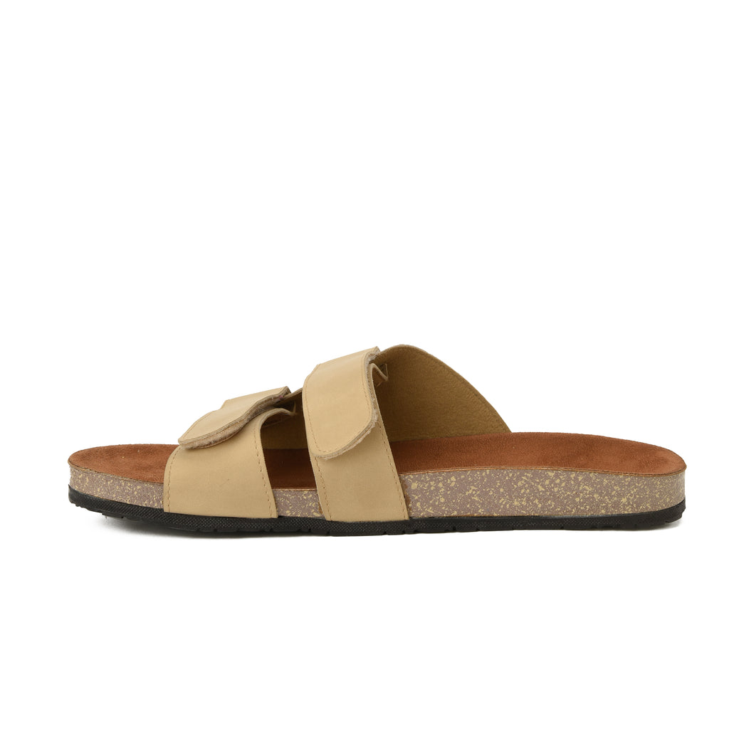 Slippers Engraved Beige Men - PAVO Egypt