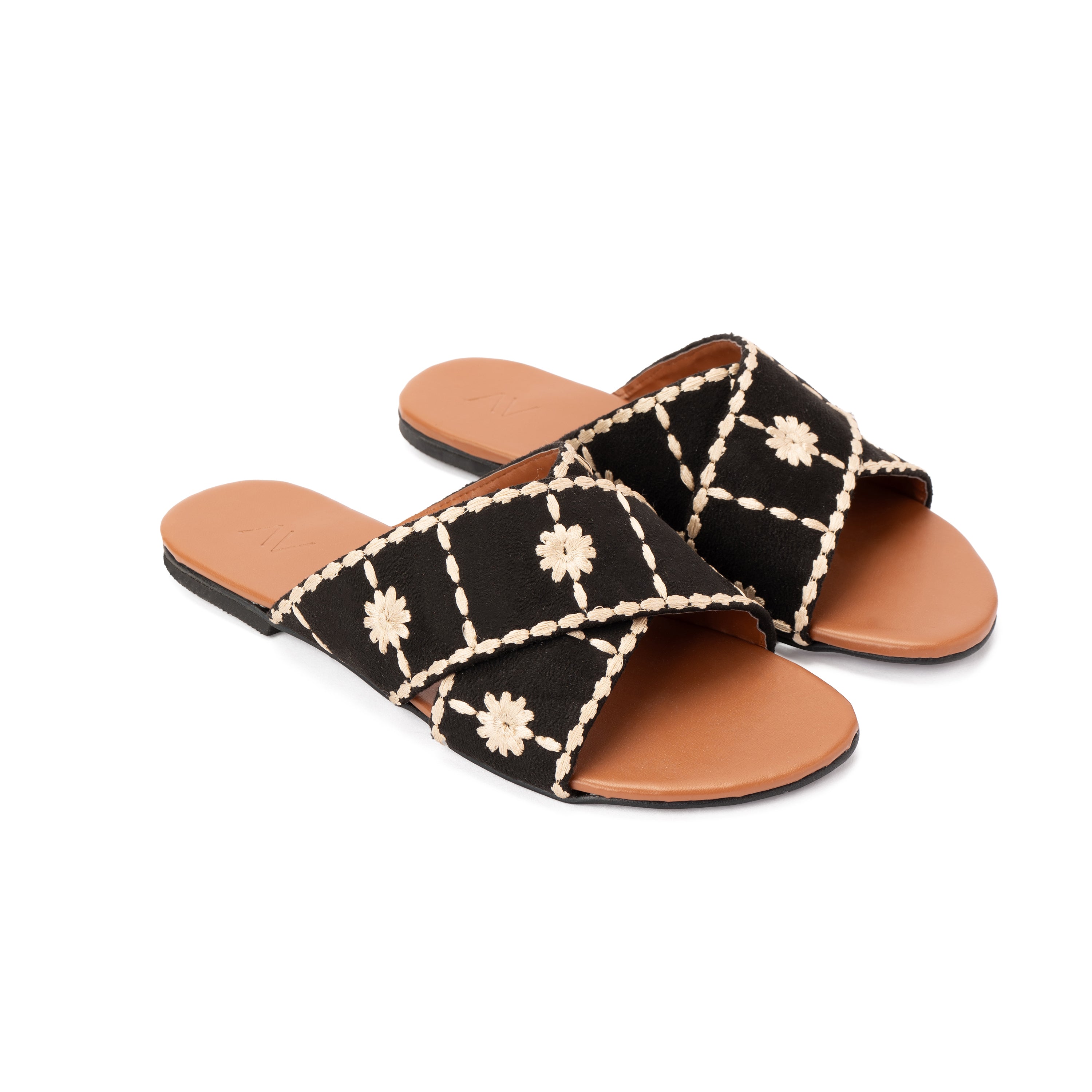 Black Cross slippers