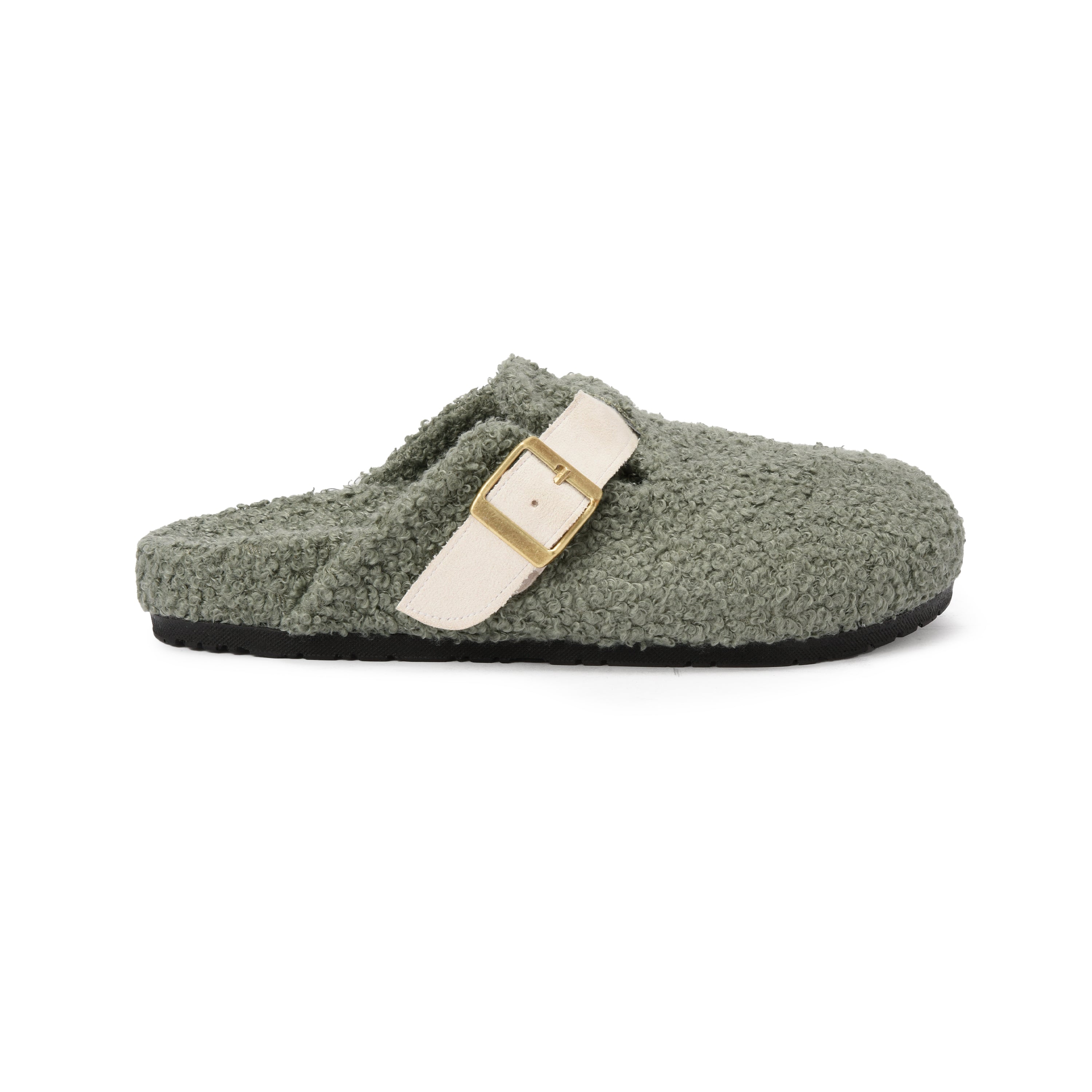 Olive Snuggle mule