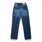 Navy Blue Double Waist Jeans