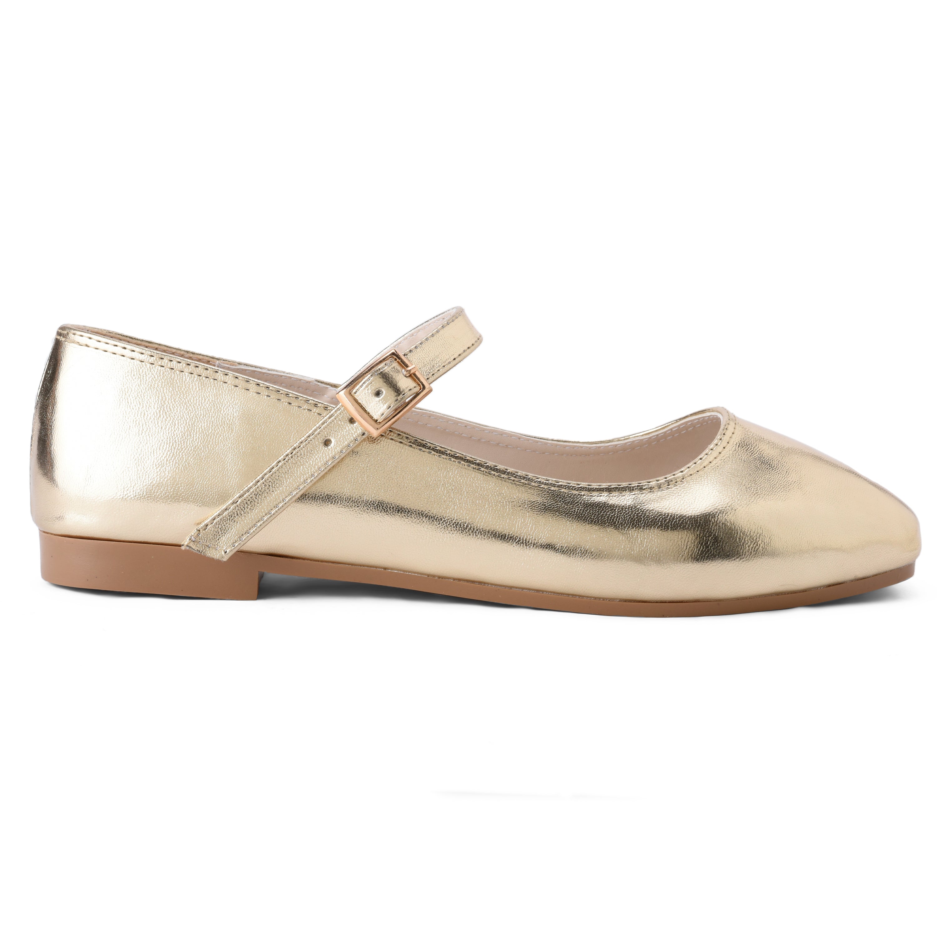 Gold Mary Jane ballerina - PAVO Egypt