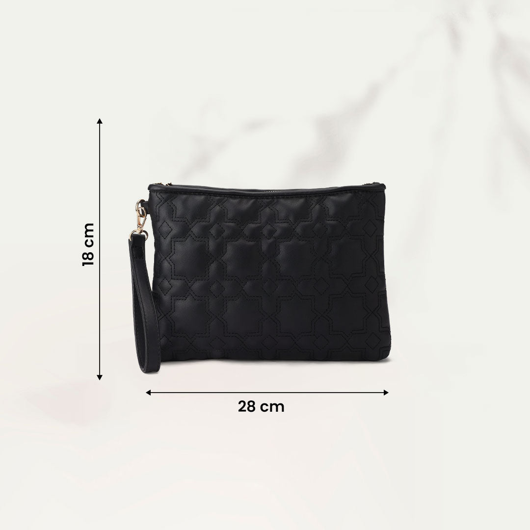 Black Mamluki Clutch - PAVO Egypt