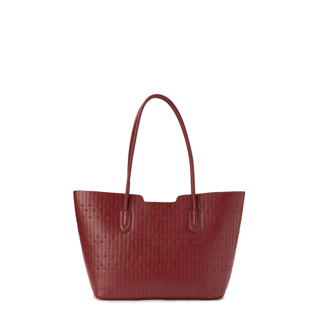 Burgundy Velvet ToteHandbag