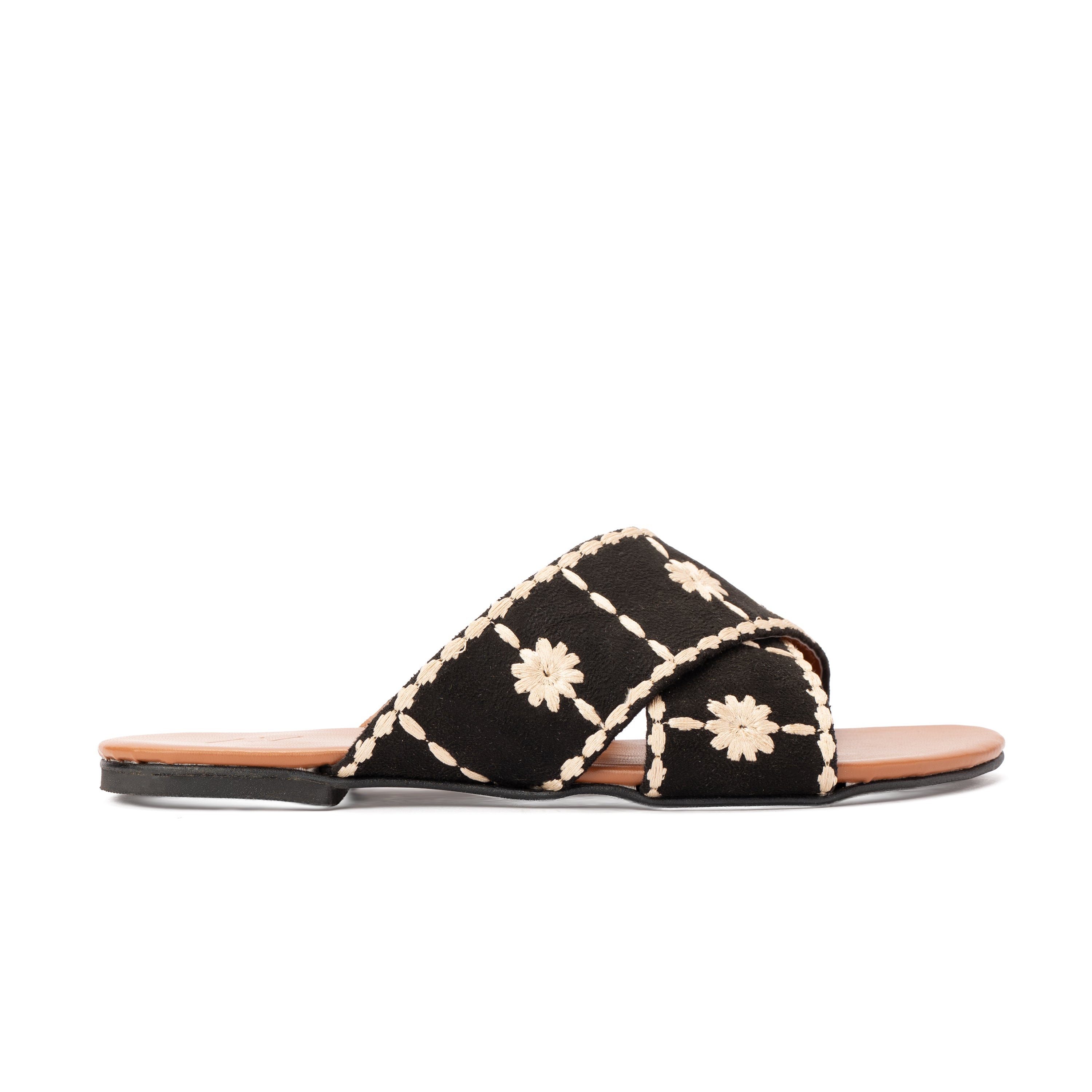Black Cross slippers