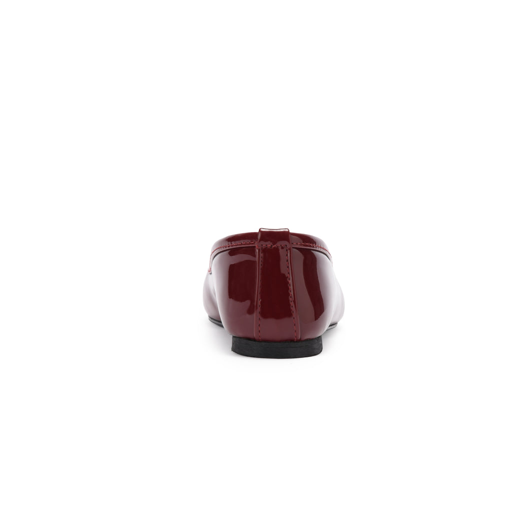 Burgundy Metallic Ballerina