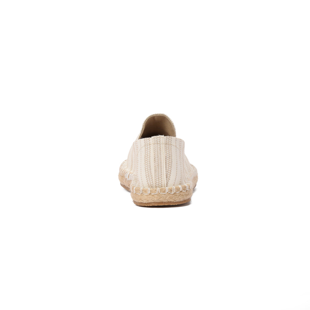 Beige Striped Espadrilles