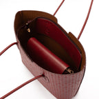 Burgundy Velvet ToteHandbag