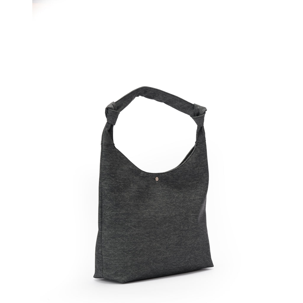 Grey Denim Handbag