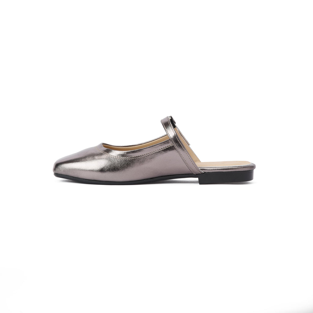 Bronze Mary Jane Mule