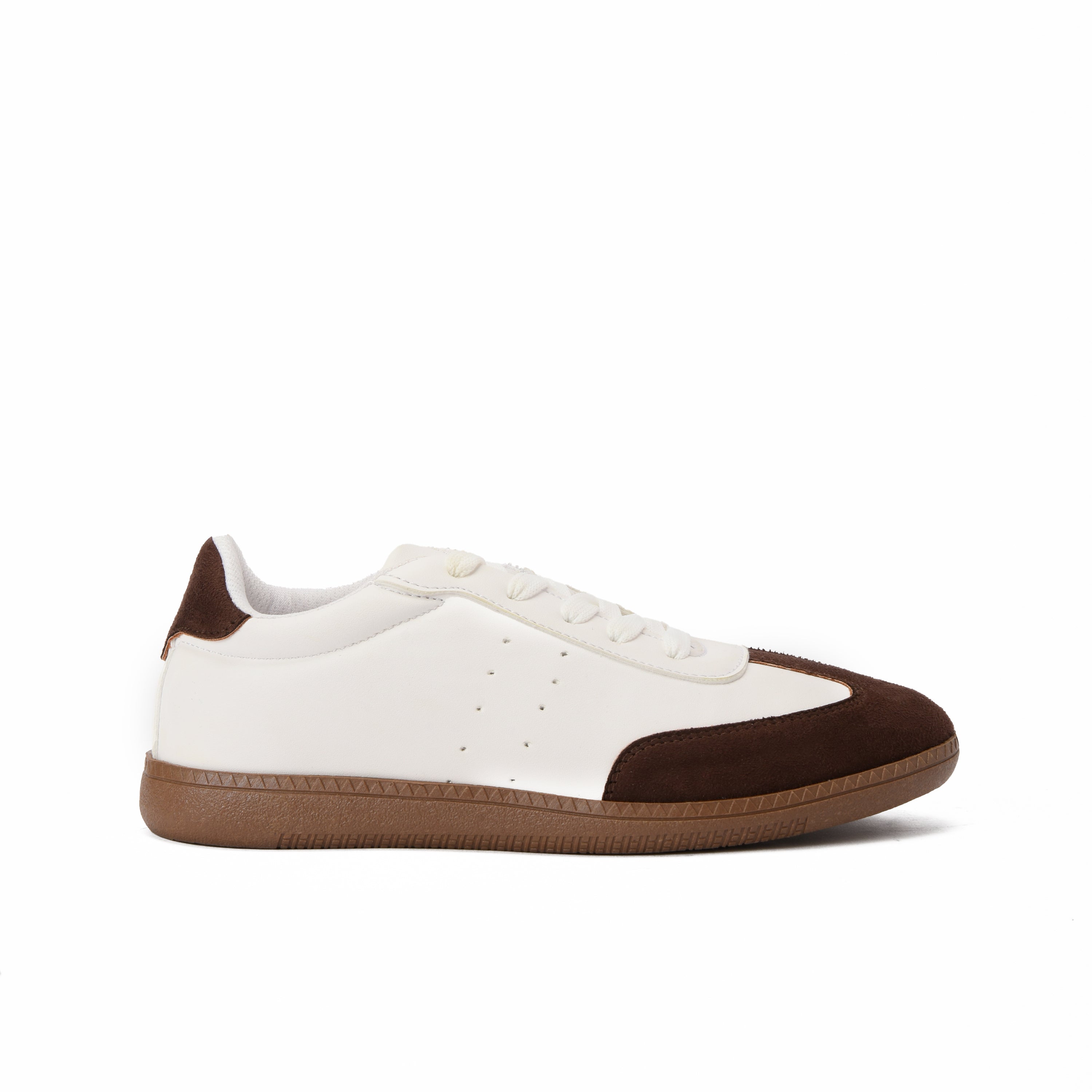 White x Brown Aero Sneakers