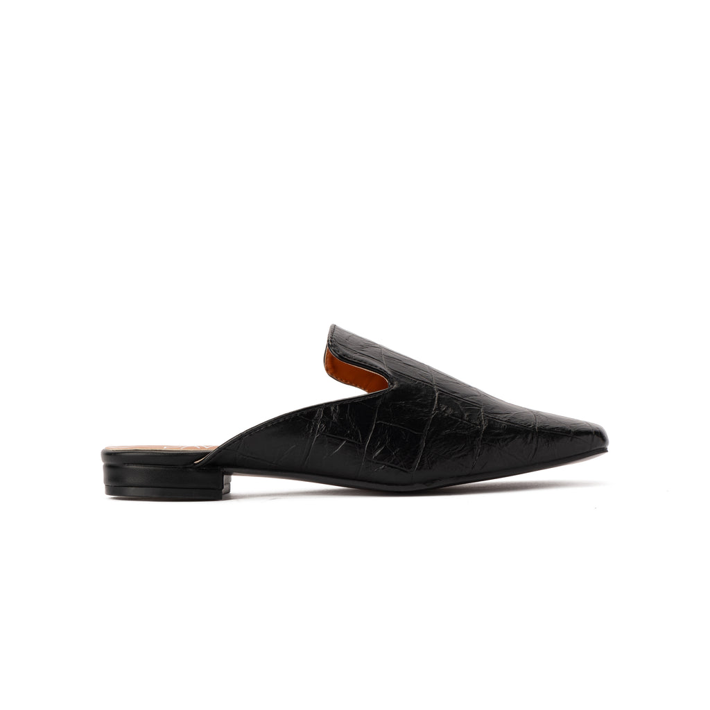 Black Monaco Mule