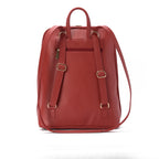 Laptop Burgundy with Amber embroideries fabric Backpack/Cross