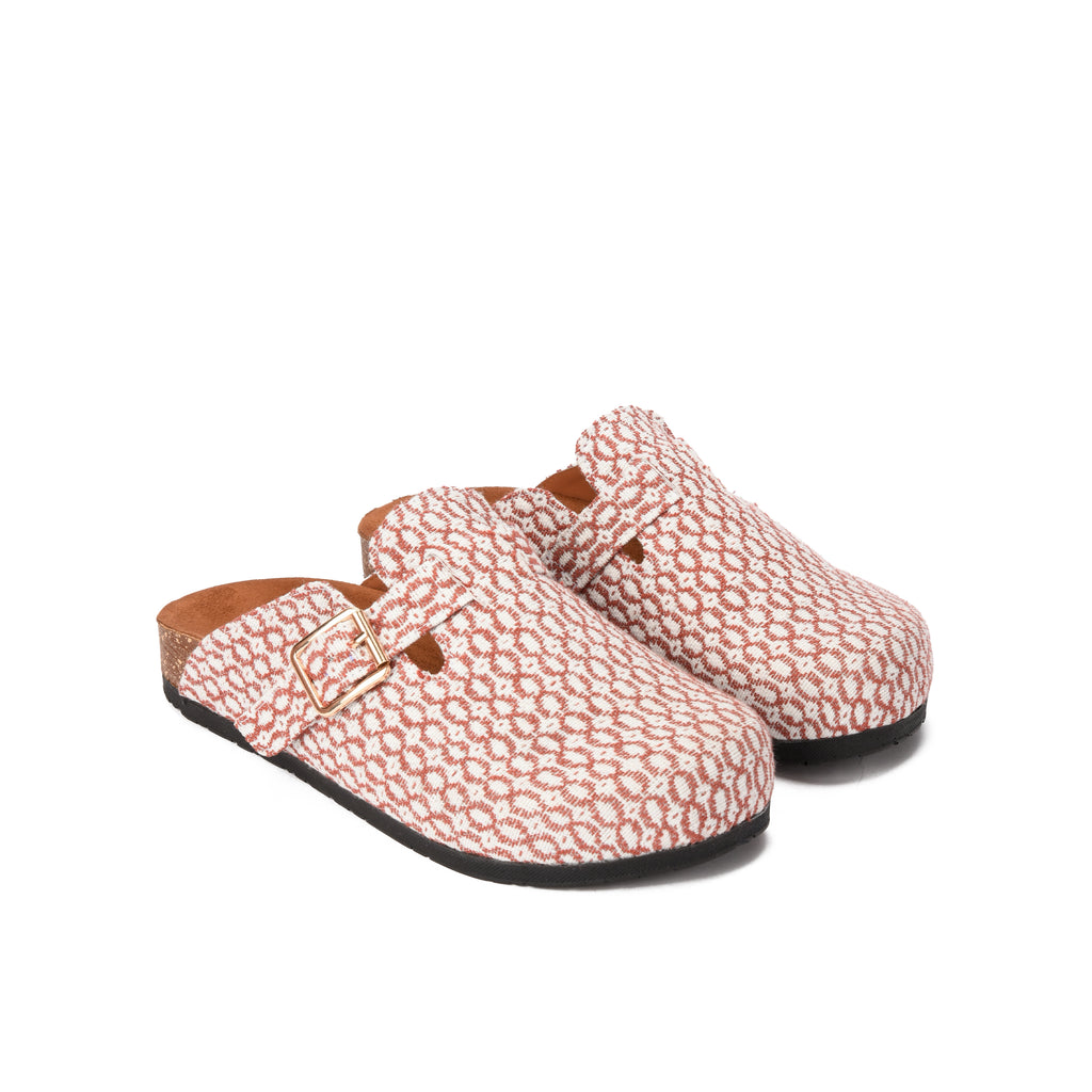 Burgundy Pixel mule
