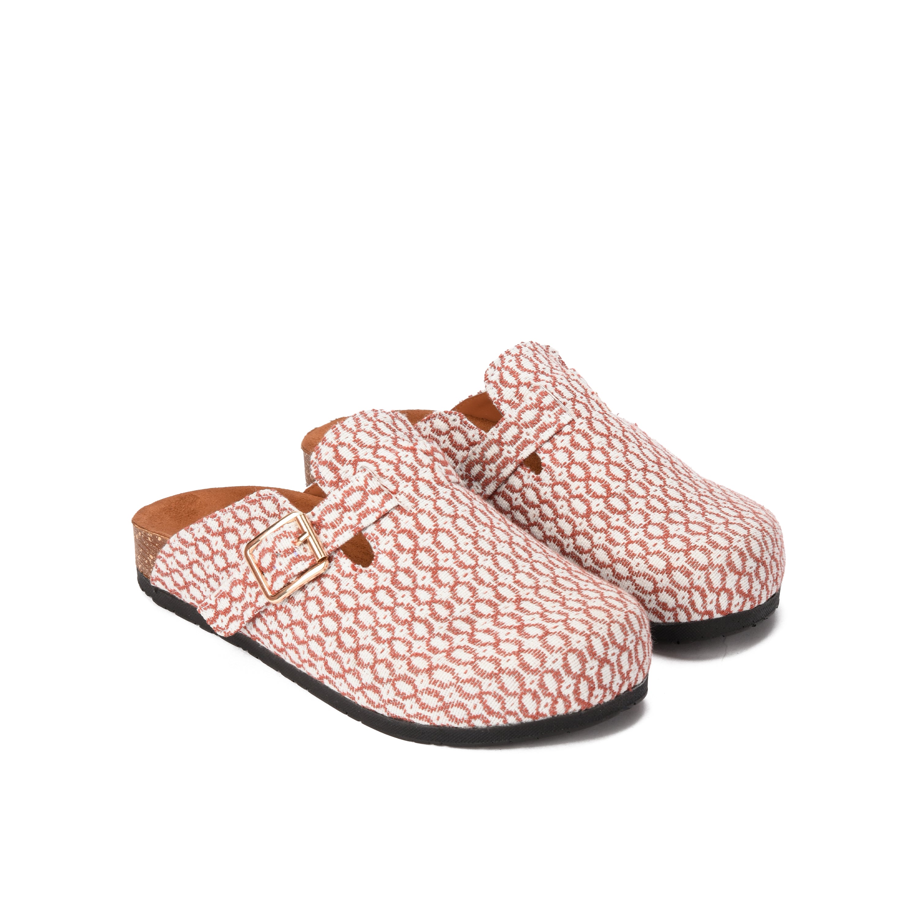 Burgundy Pixel mule