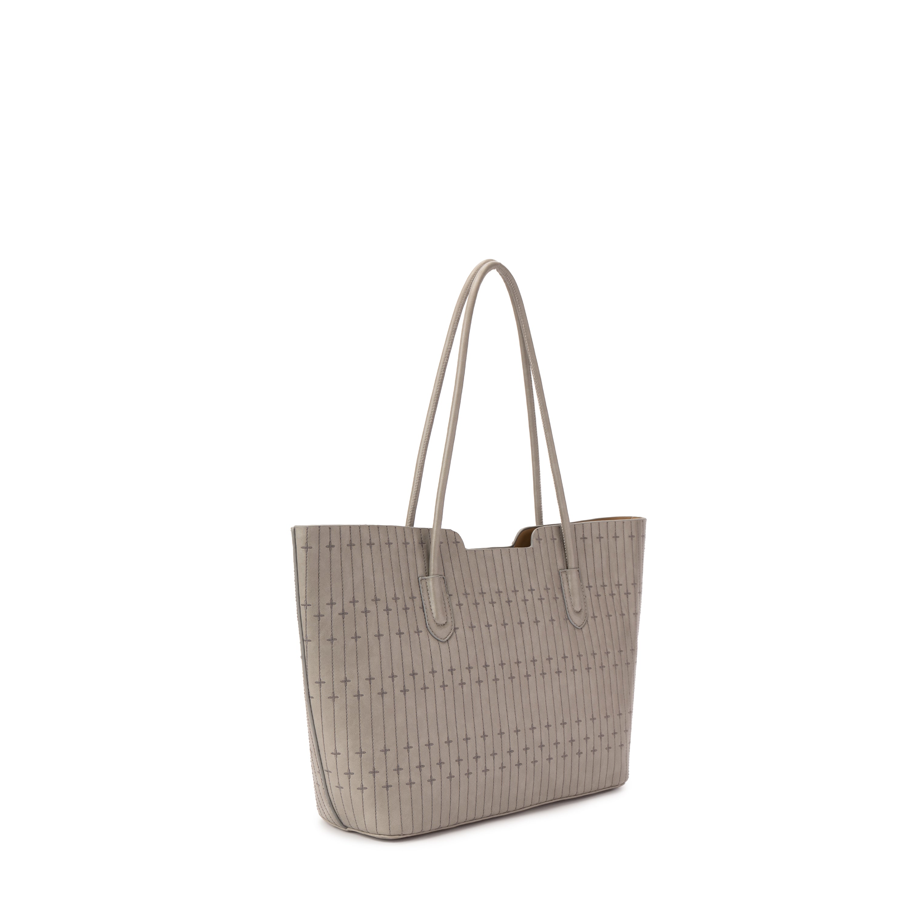 Grey Velvet ToteHandbag