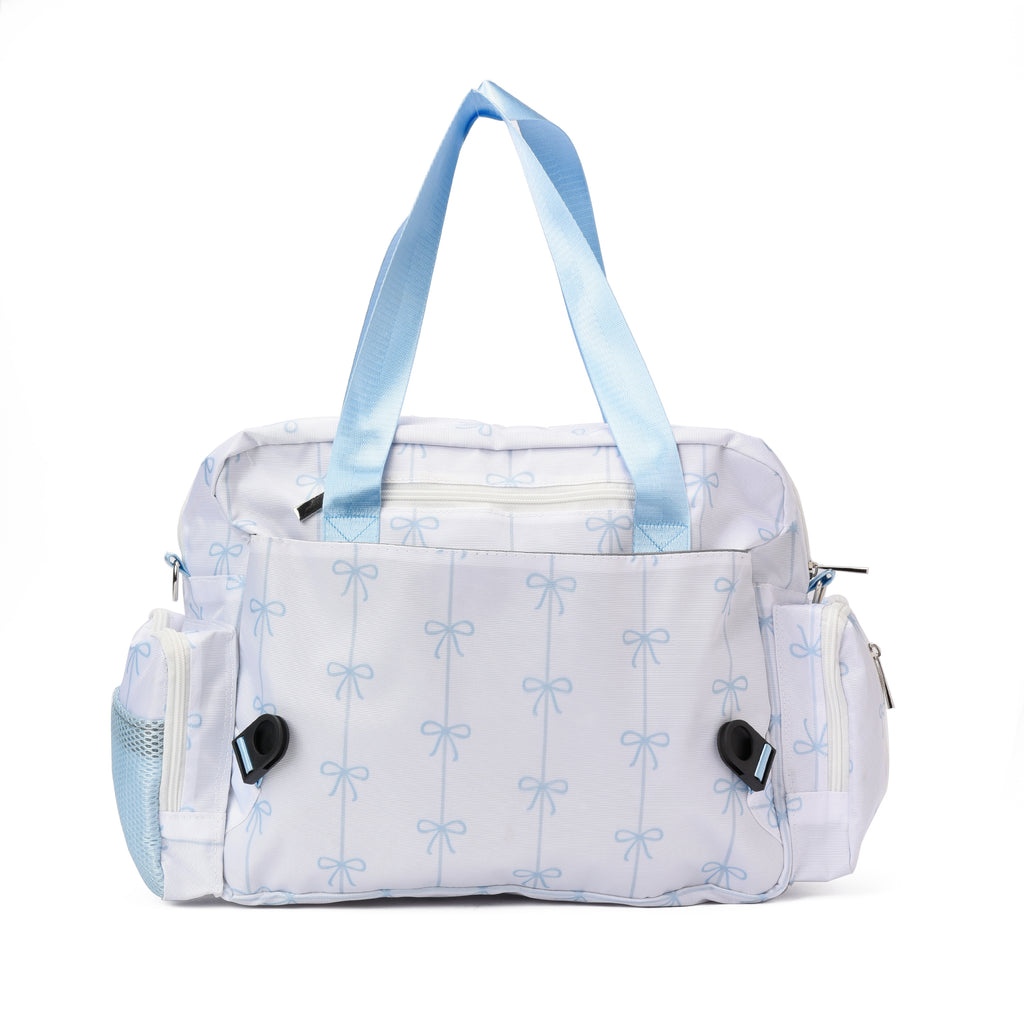 Baby Blue Bow Diaper Bag