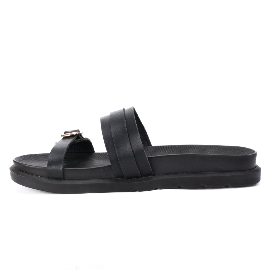 Black Lenny slipper - PAVO Egypt