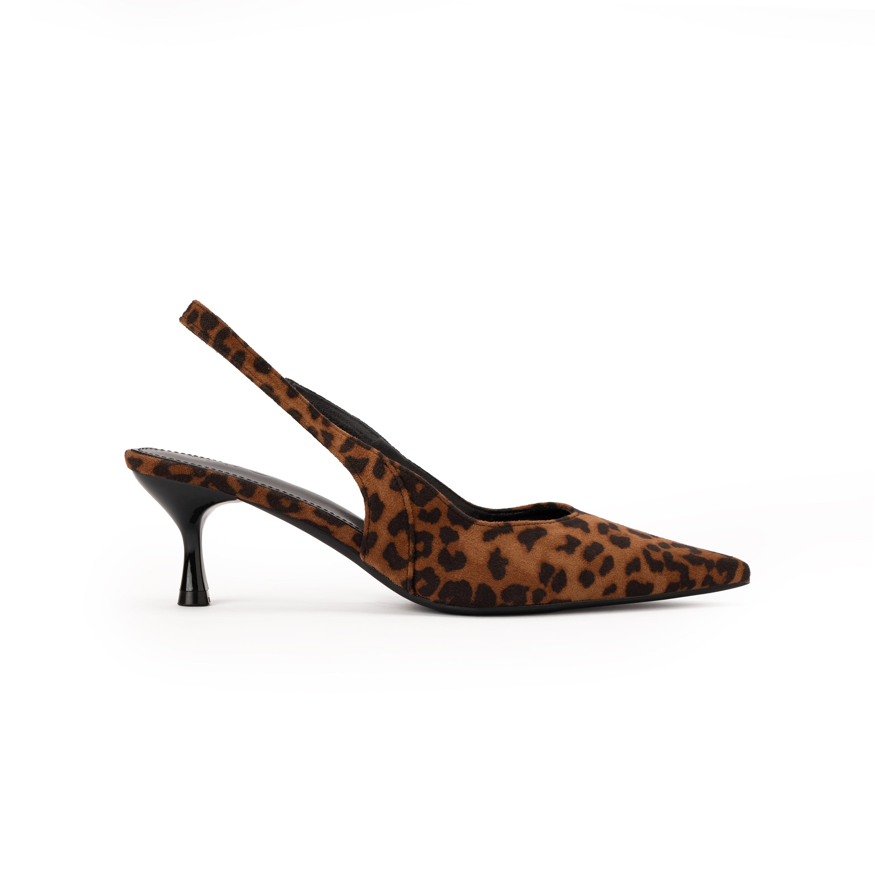 Black Leopard heels