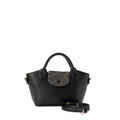Black Geometric Mini Handbag