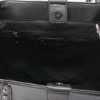 Black leather Stud Handbag