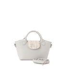 Grey Geometric Mini Handbag