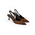 Black Leopard heels