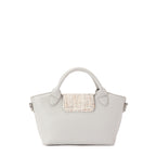 Grey Geometric Mini Handbag