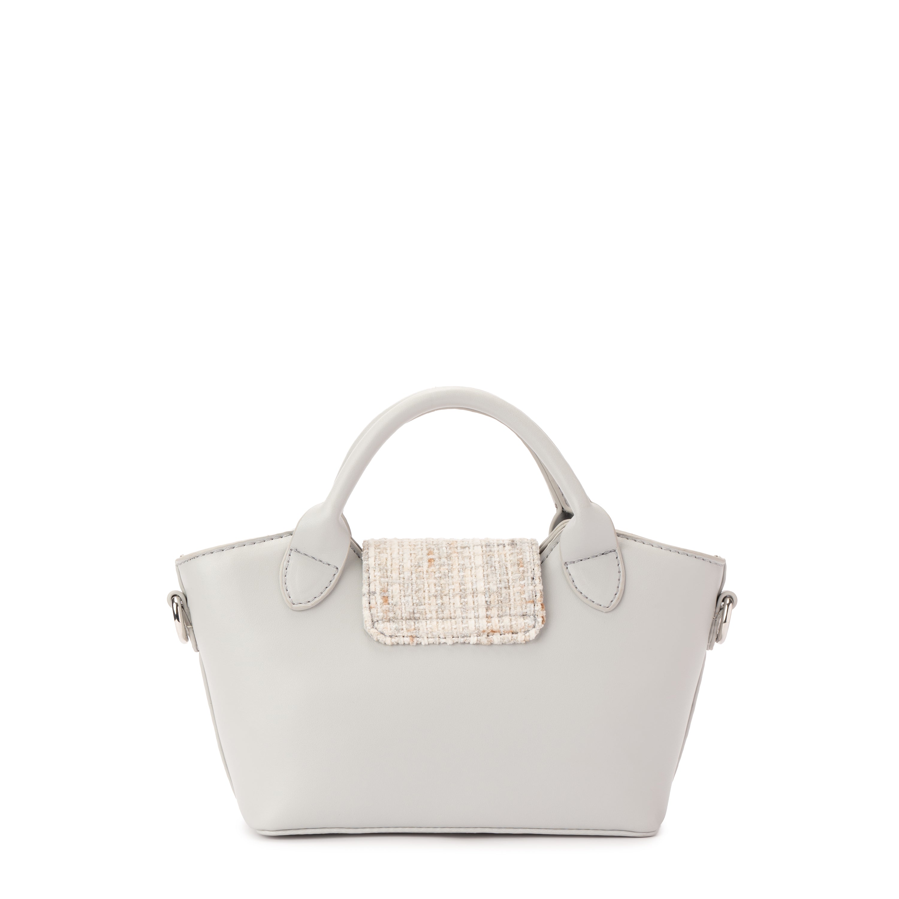 Grey Geometric Mini Handbag