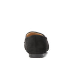 Black suede loafer