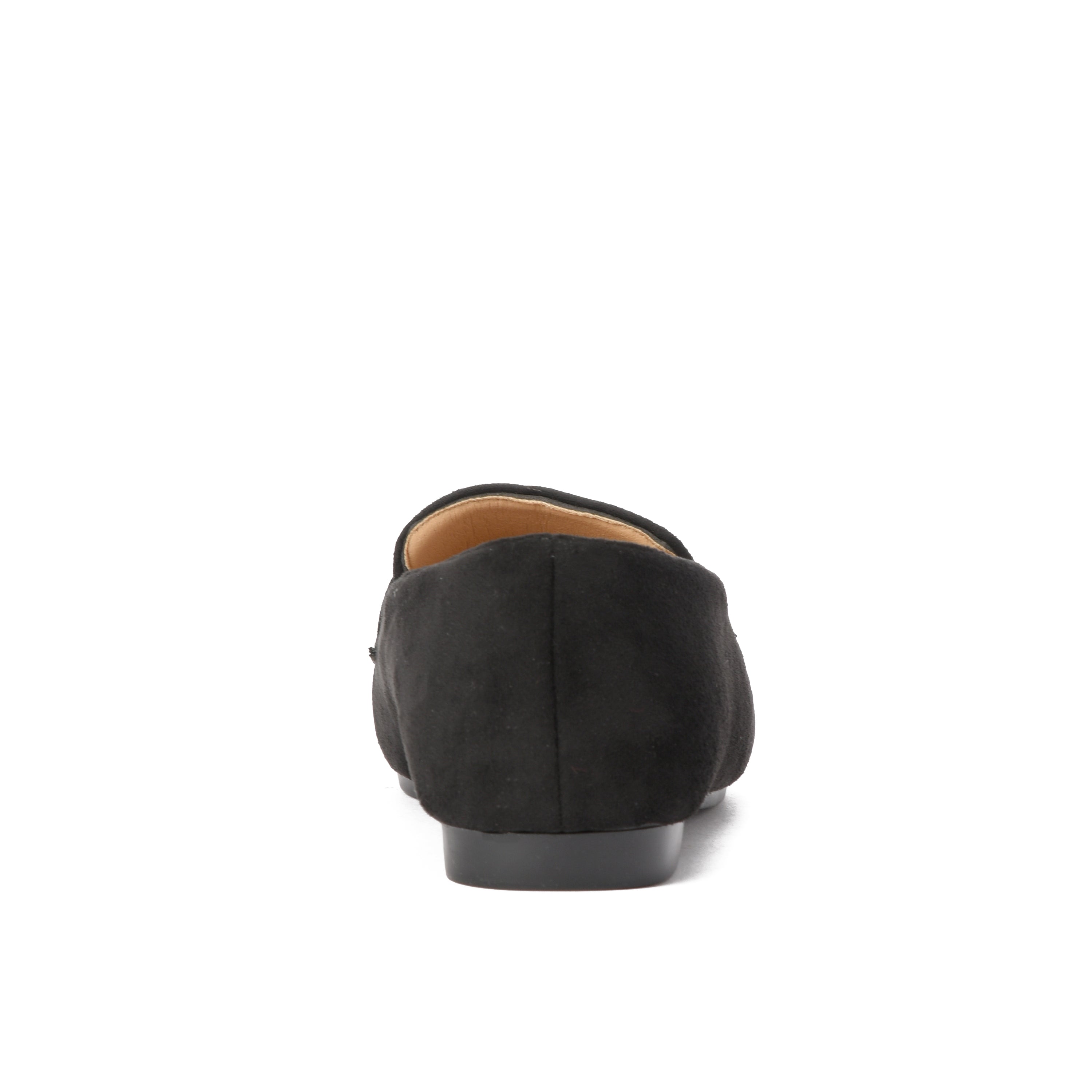 Black suede loafer