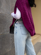 Cut out light blue jeans - PAVO Egypt