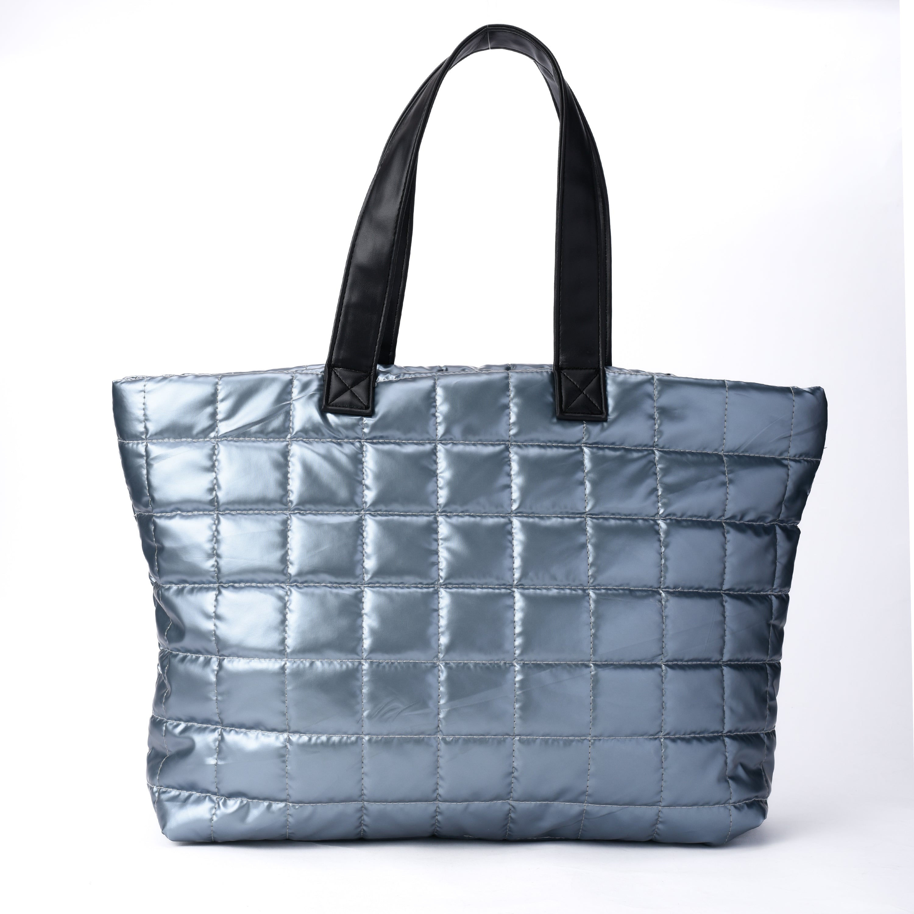 Large Blue metallic Tote Handbag - PAVO Egypt