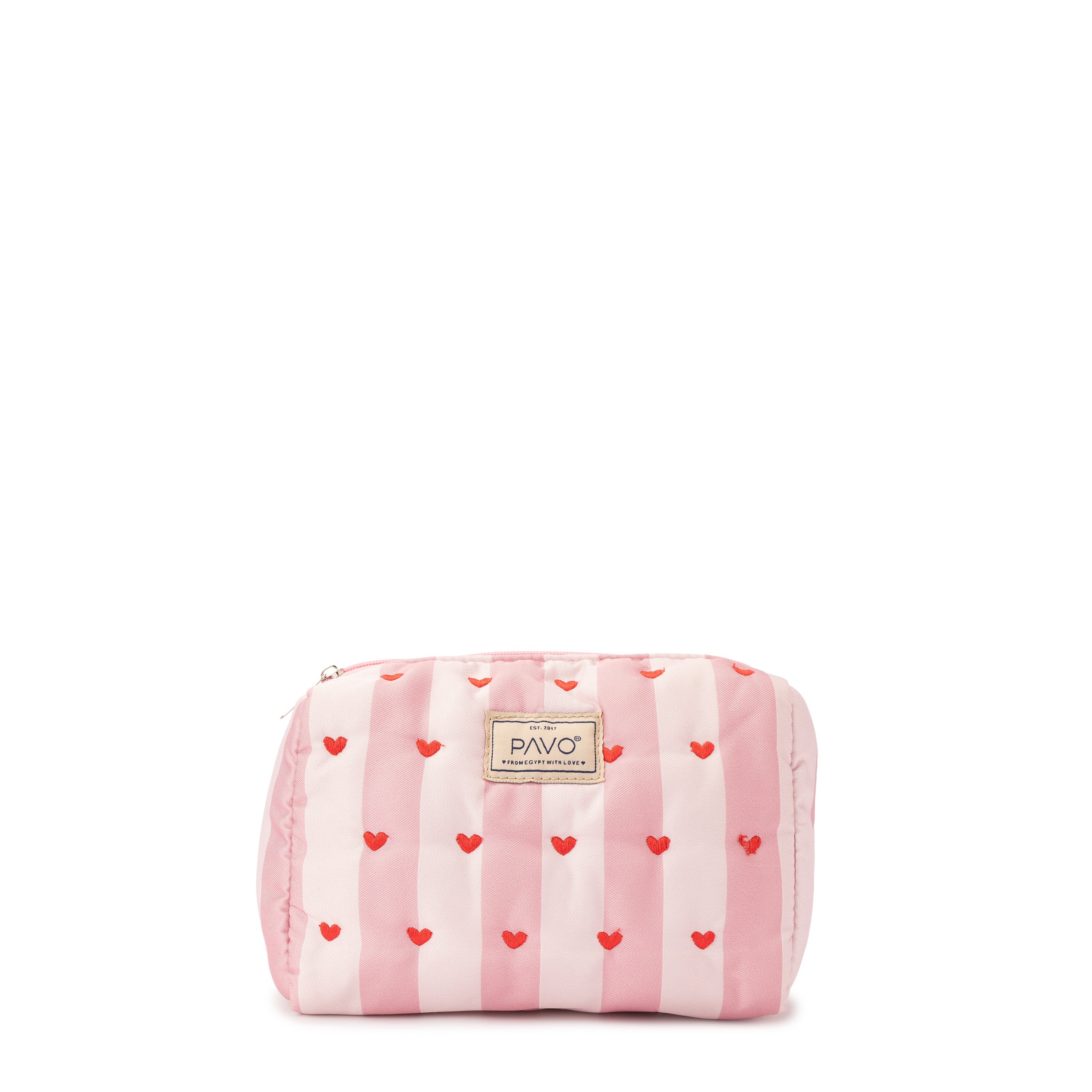 Sweetheart stripes Makeup Bag