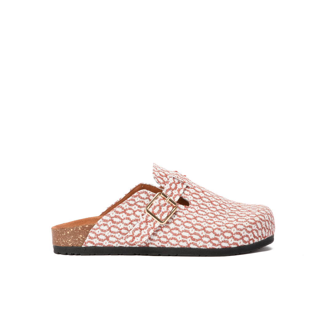 Burgundy Pixel mule