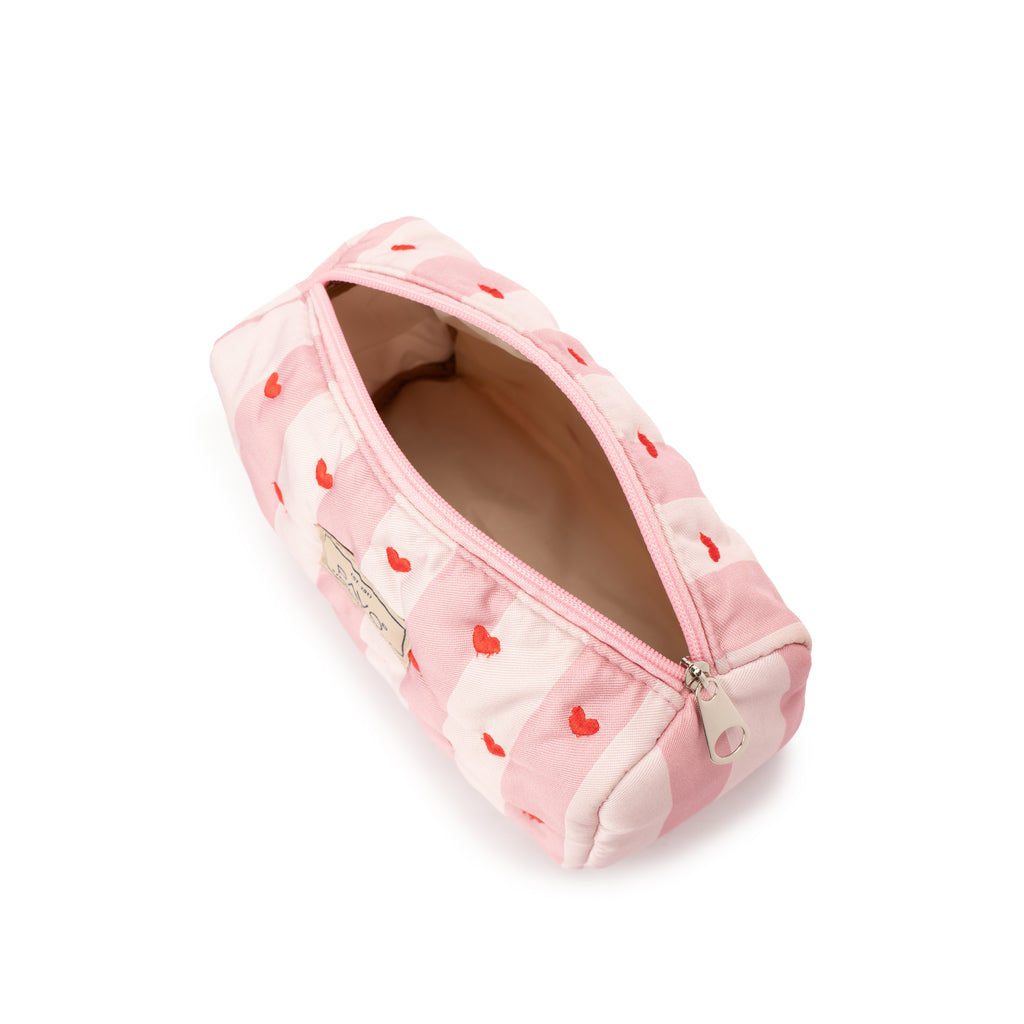 Sweetheart stripes Makeup Bag