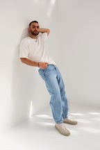 Light blue Straight leg Men jeans - PAVO Egypt