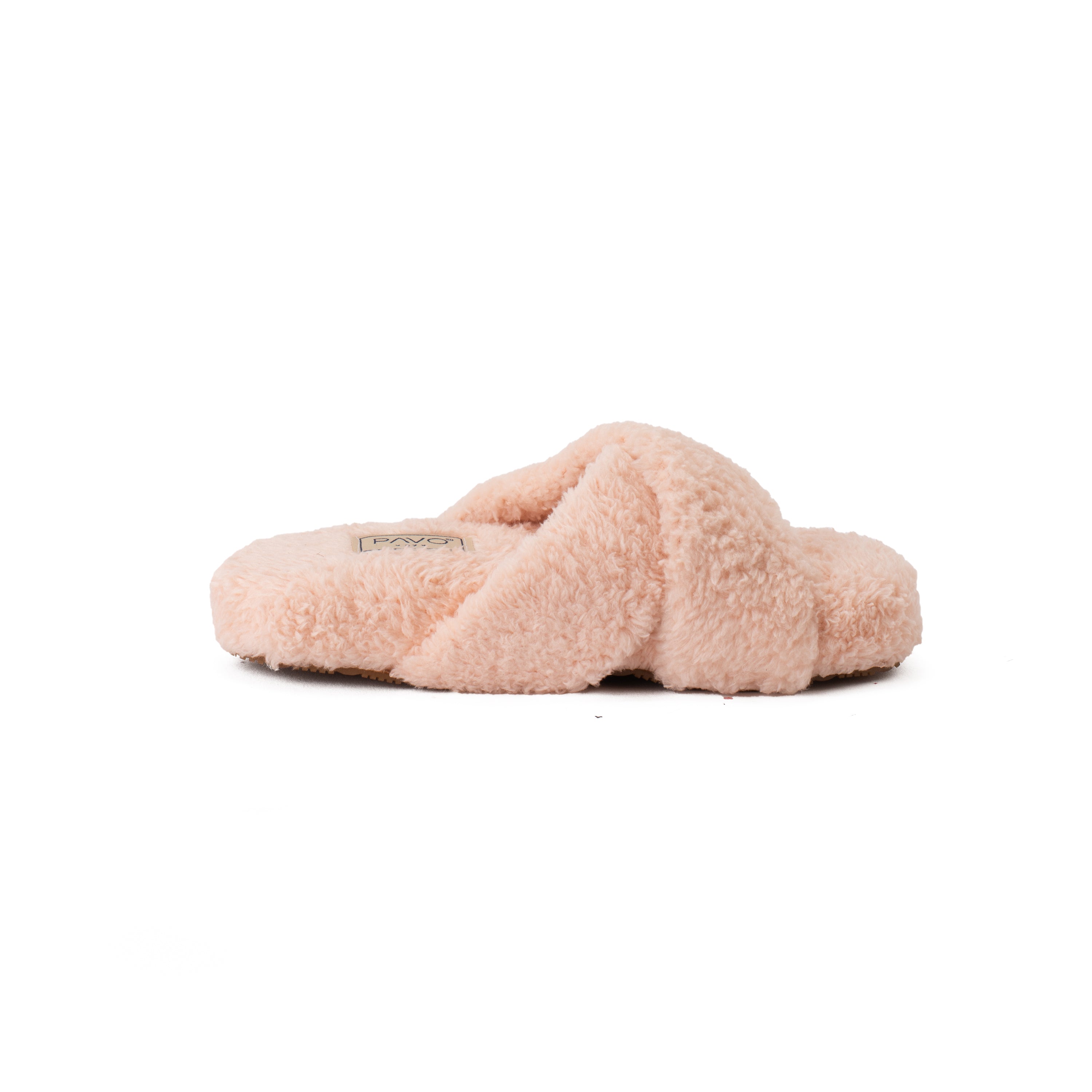 Slipper Fur cross Pink - PAVO Egypt