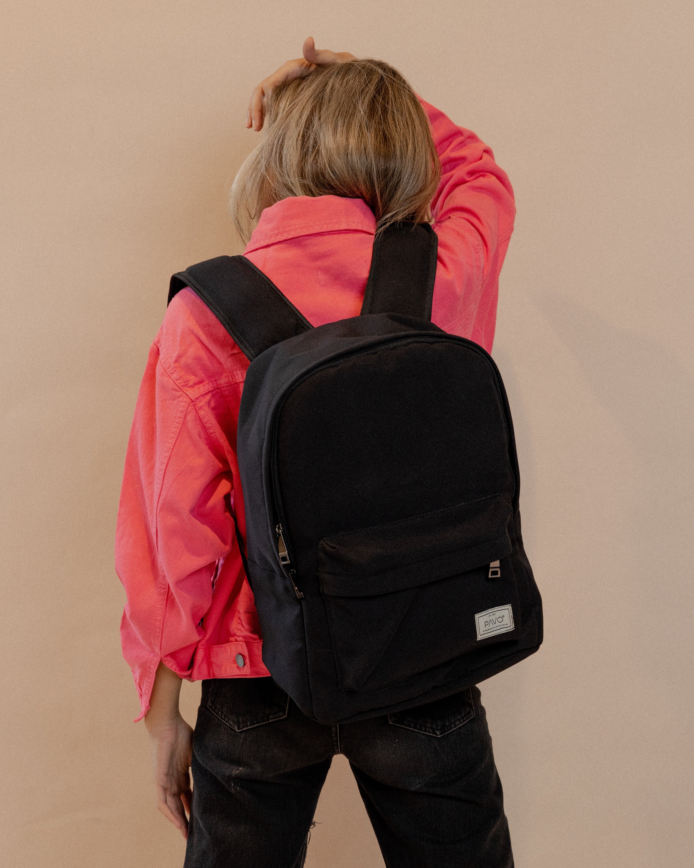Laptop Backpack Black - PAVO Egypt