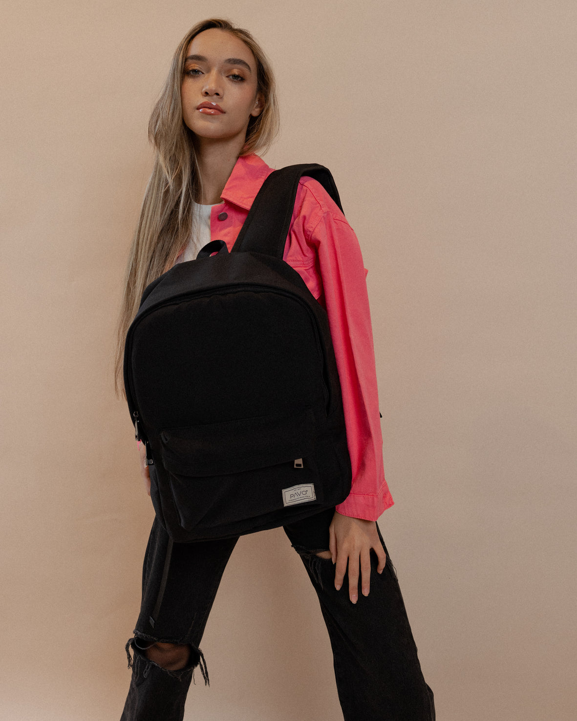 Laptop Backpack Black - PAVO Egypt