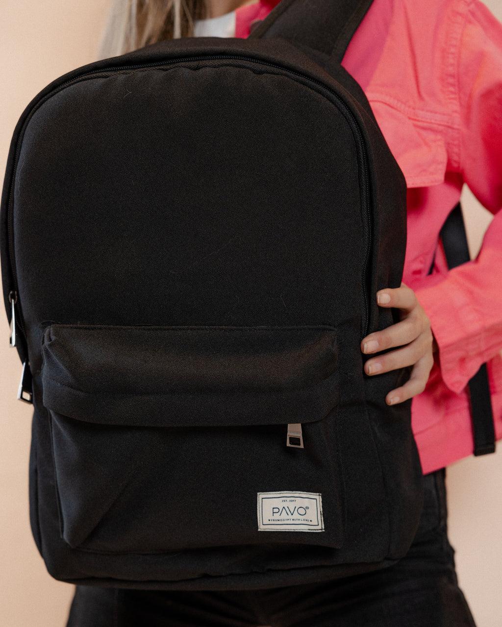 Laptop Backpack Black - PAVO Egypt