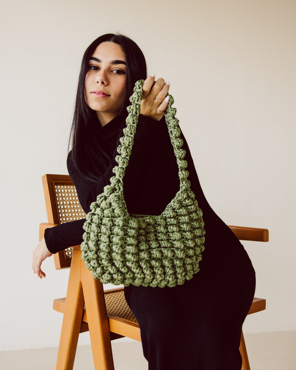Olive Bubble Bag - PAVO Egypt
