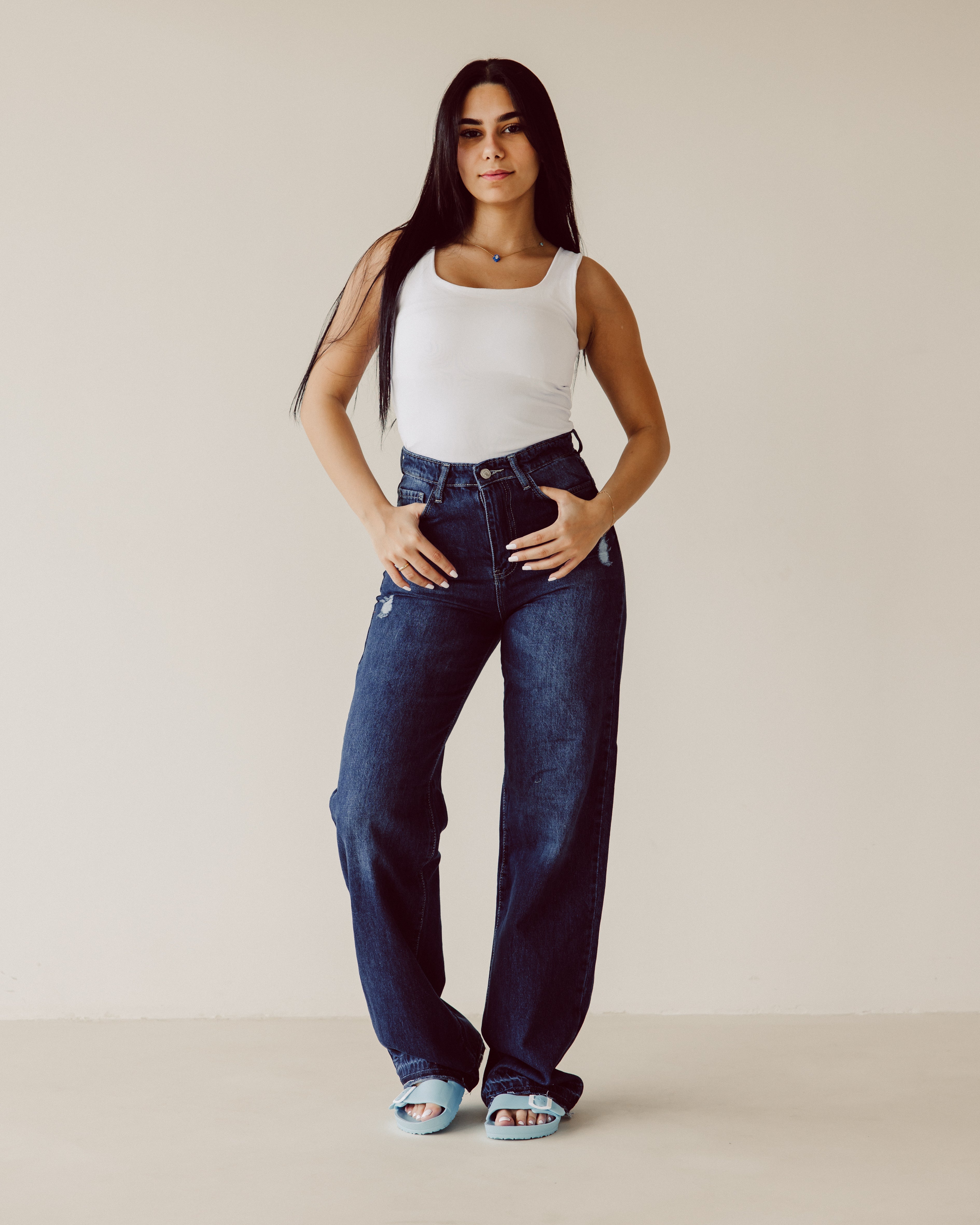 Navy Blue Straight leg jeans PAVO Egypt