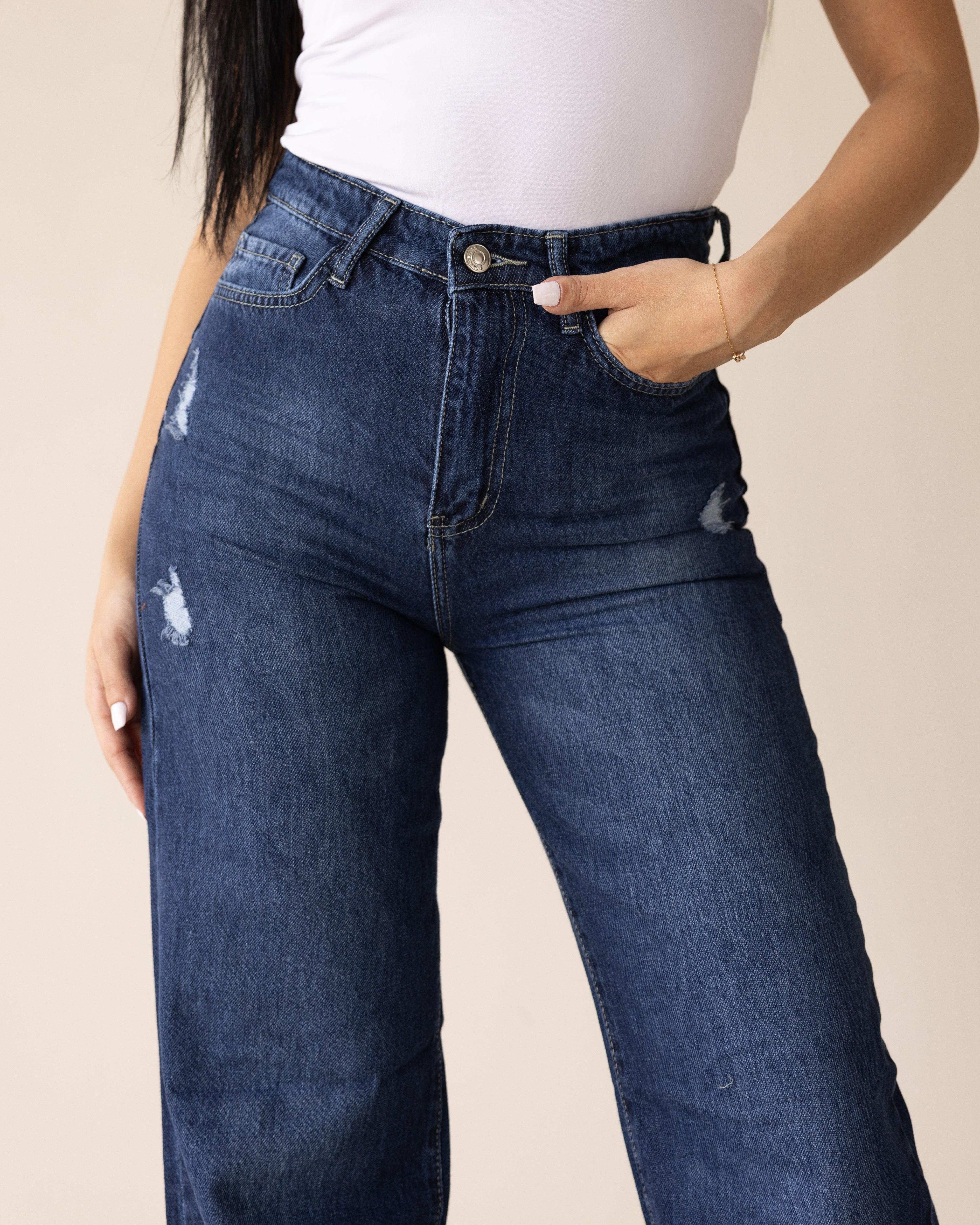 Navy Blue Straight leg jeans PAVO Egypt