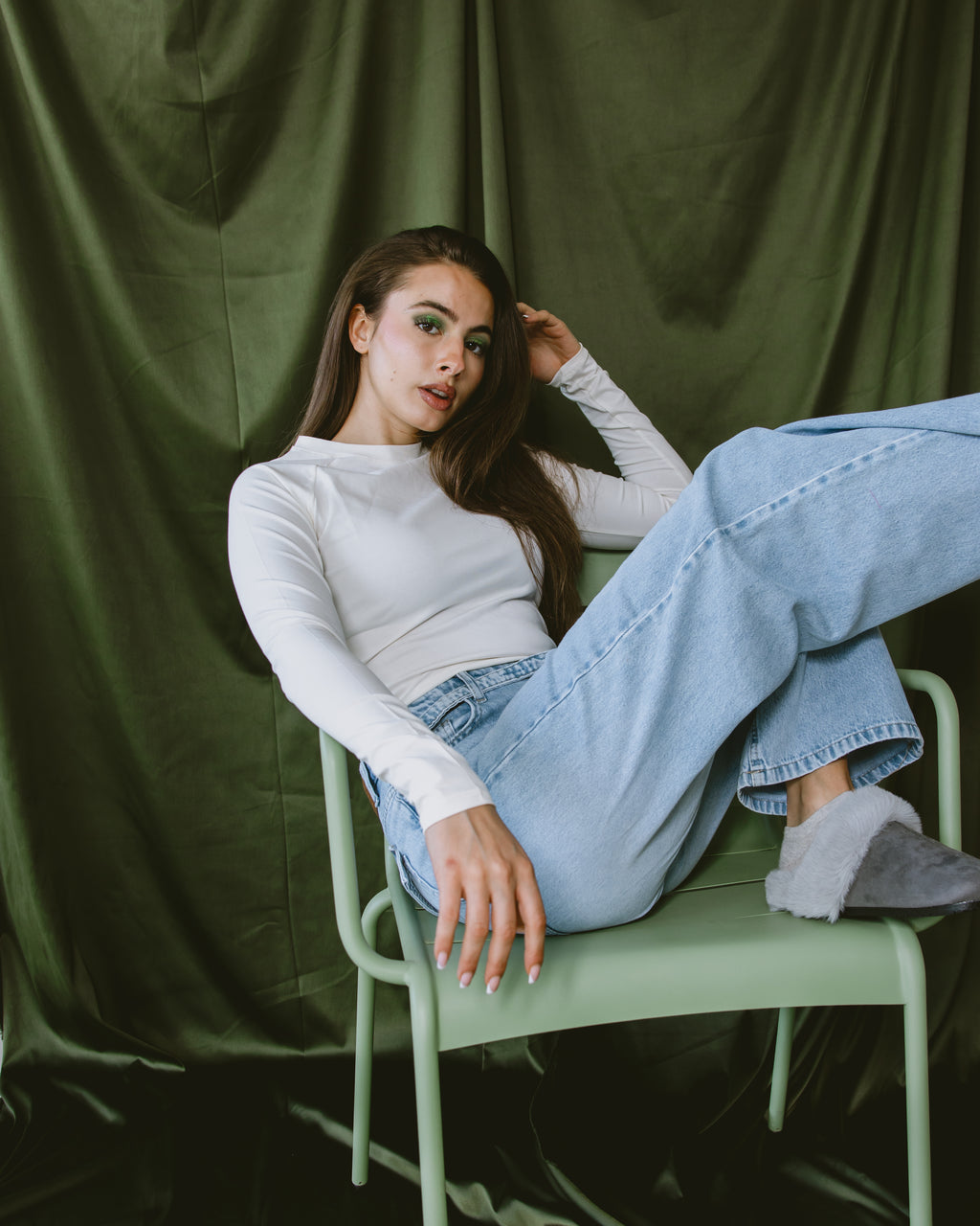 Light blue Slim Belt jeans - PAVO Egypt