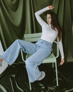Light blue Slim Belt jeans - PAVO Egypt