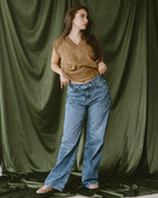 Dark blue Slim Belt jeans - PAVO Egypt