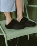 Black Fur clogs - PAVO Egypt