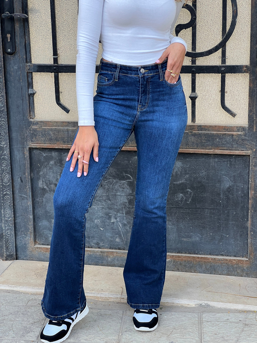 Flare Dark Blue  jeans PAVO Egypt