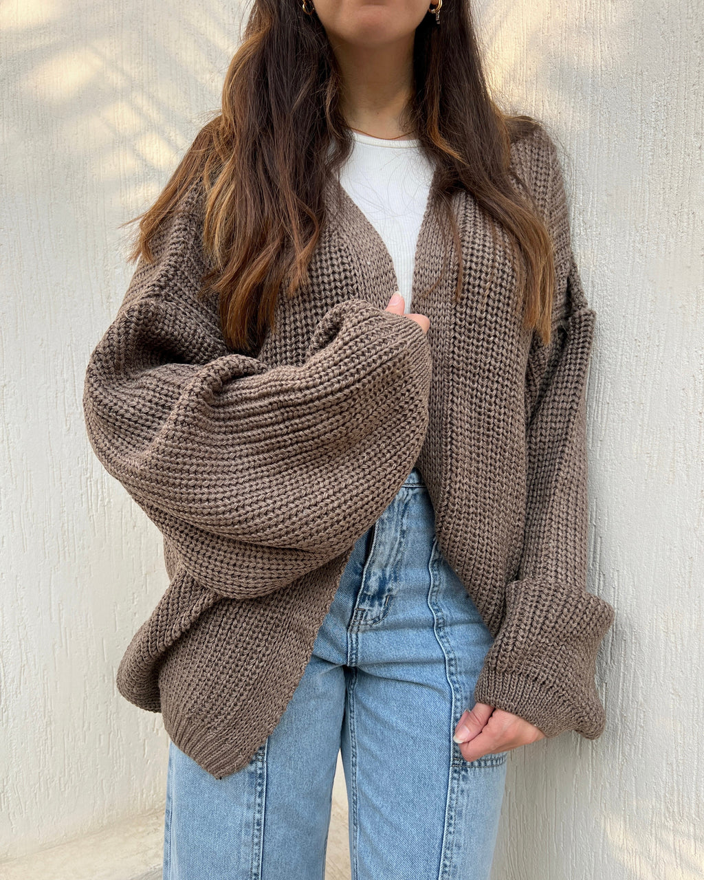 Cafe oversized Cardigan - PAVO Egypt